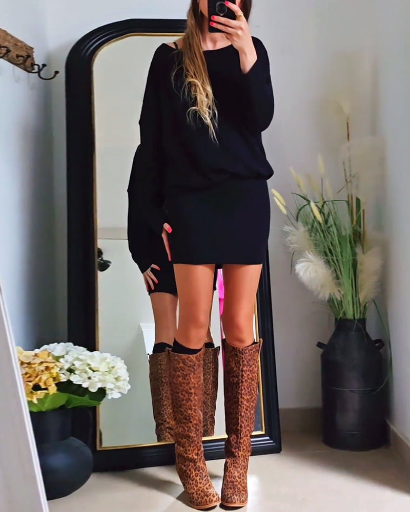 Annabelle | Long-Sleeve Black Dress