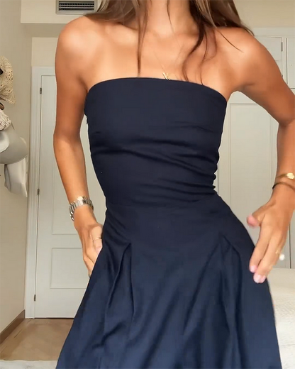 Renata | Elegant Strapless Jumpsuit