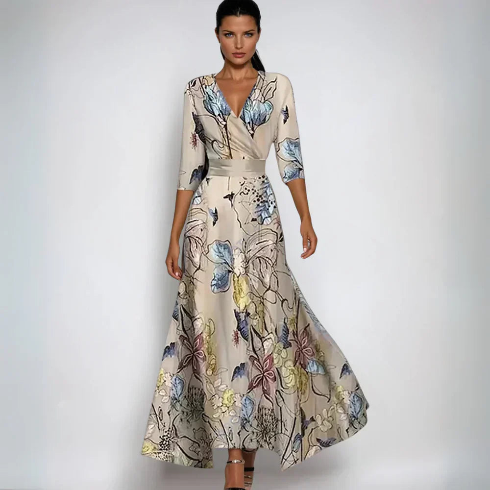 Emily | Stylish Floral Wrap Dress