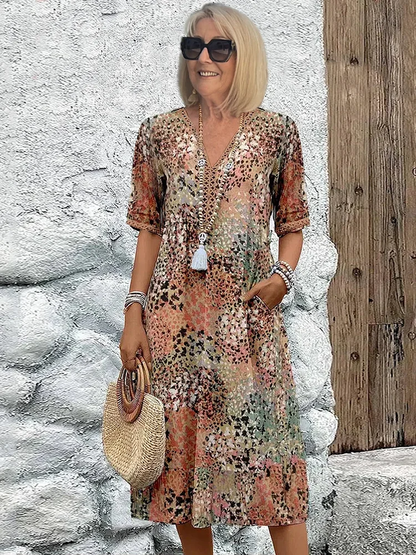 Nina | Vivid Midi Dress (Buy 1, Get 1 Free)