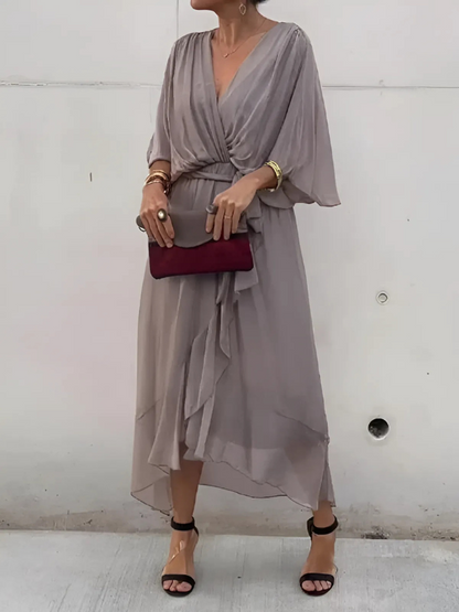 Astrid | Timeless Wrap Midi Dress