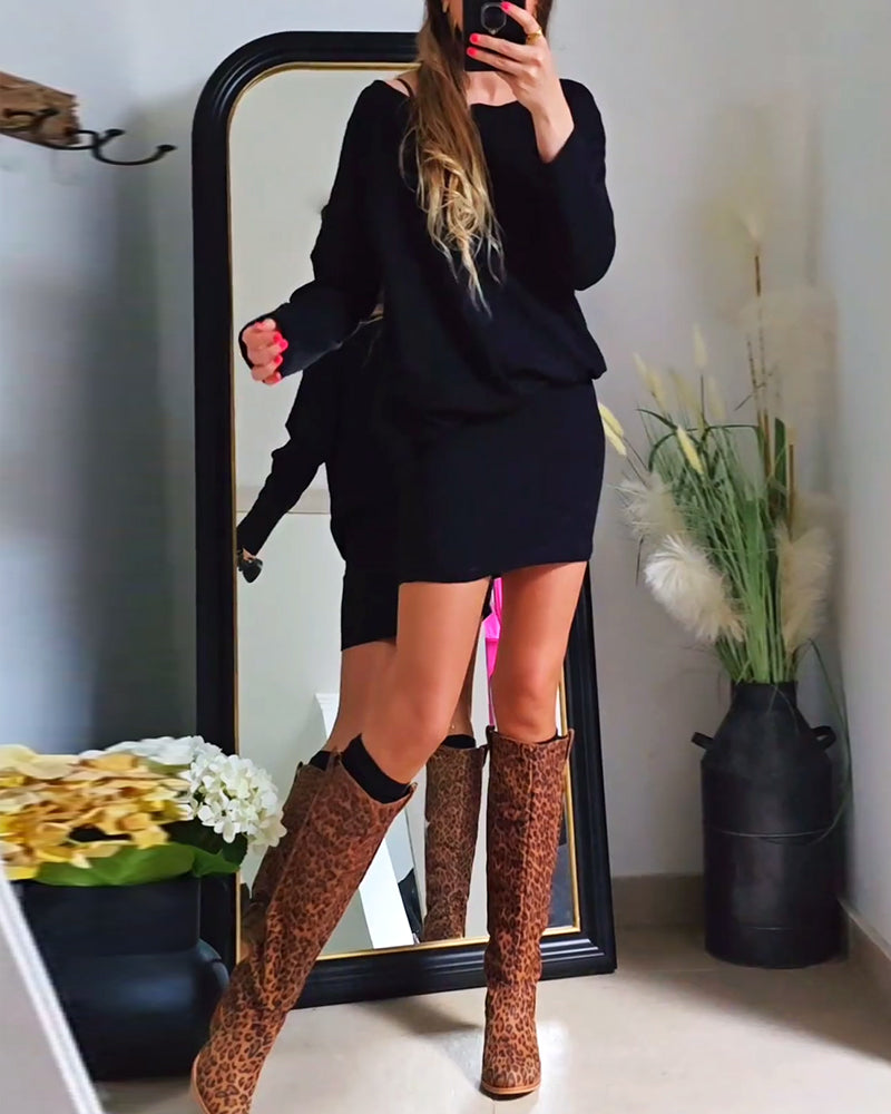 Annabelle | Long-Sleeve Black Dress