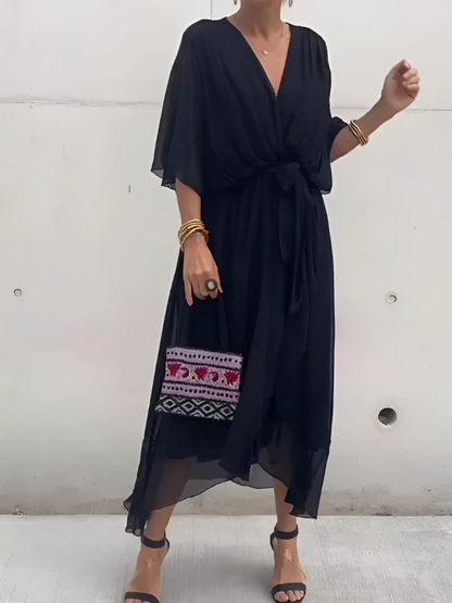 Astrid | Timeless Wrap Midi Dress