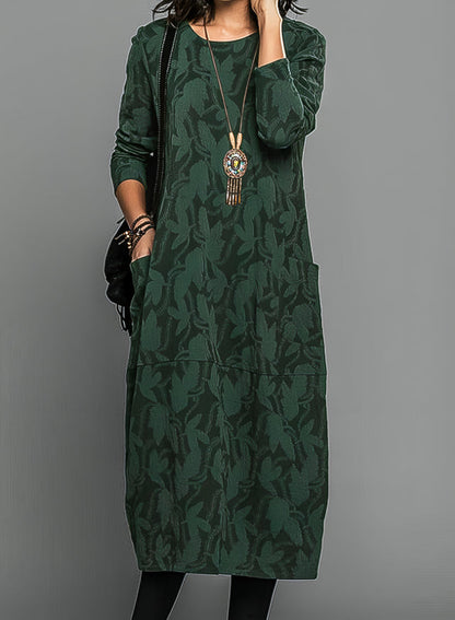 Cassie | Casual Round-Neck Winter Dress