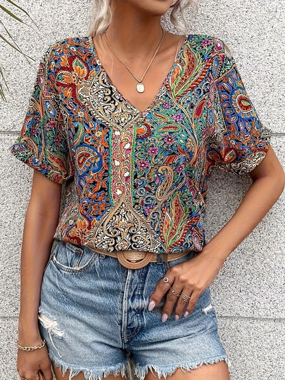 SARA™ | V-NECK BLOUSE