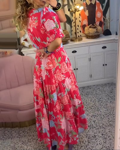 Ellis | V-Neck Floral Dress