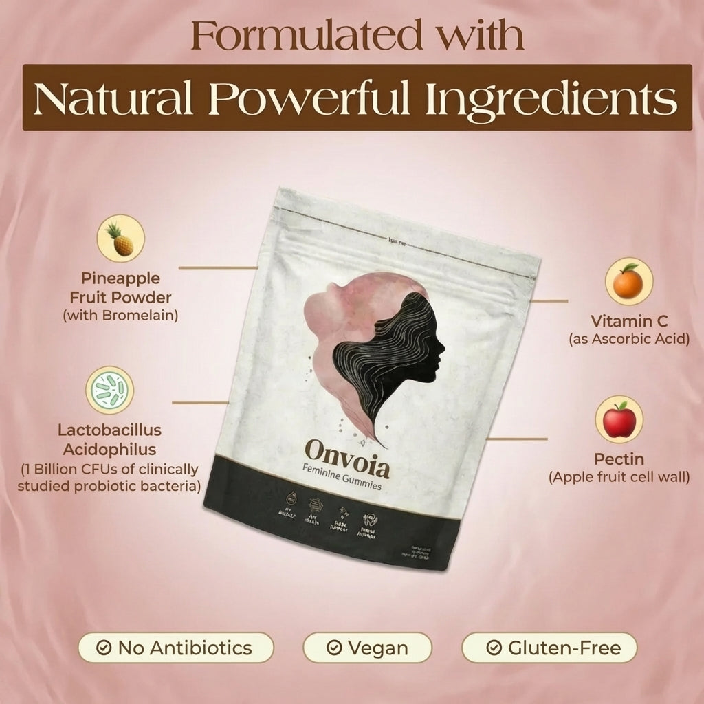 Onvoia Vaginal Probiotic Gummies - Clears Vaginal Odour, Dryness & Discharge