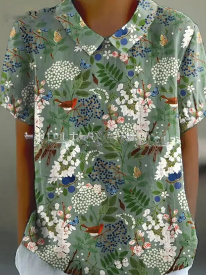 Ragnhild | Floral Blouse