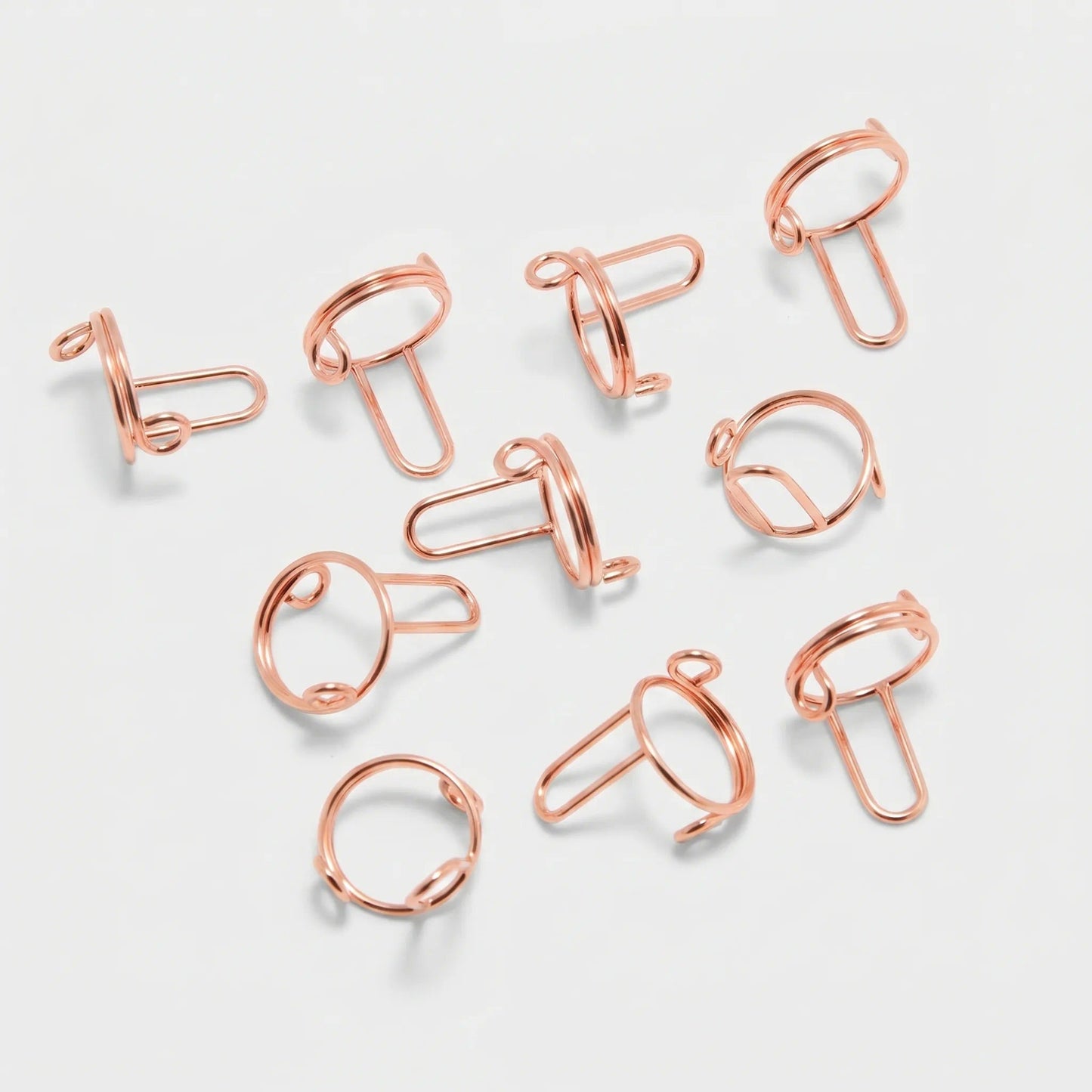 Layla Nail Rings Rose Gold