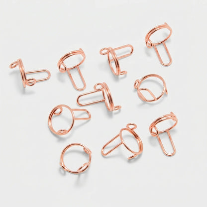 Layla Nail Rings Rose Gold
