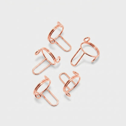 Layla Nail Rings Rose Gold Bunch