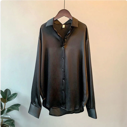 Mary | Elegant Satin Blouse