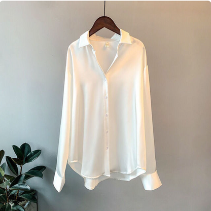 Mary | Elegant Satin Blouse