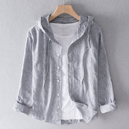 Elonie™ | Breezy Striped Hoodie Shirt