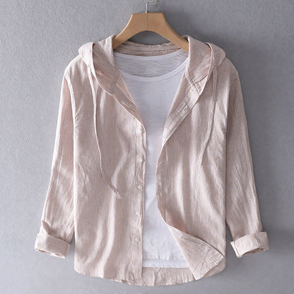 Elonie™ | Breezy Striped Hoodie Shirt