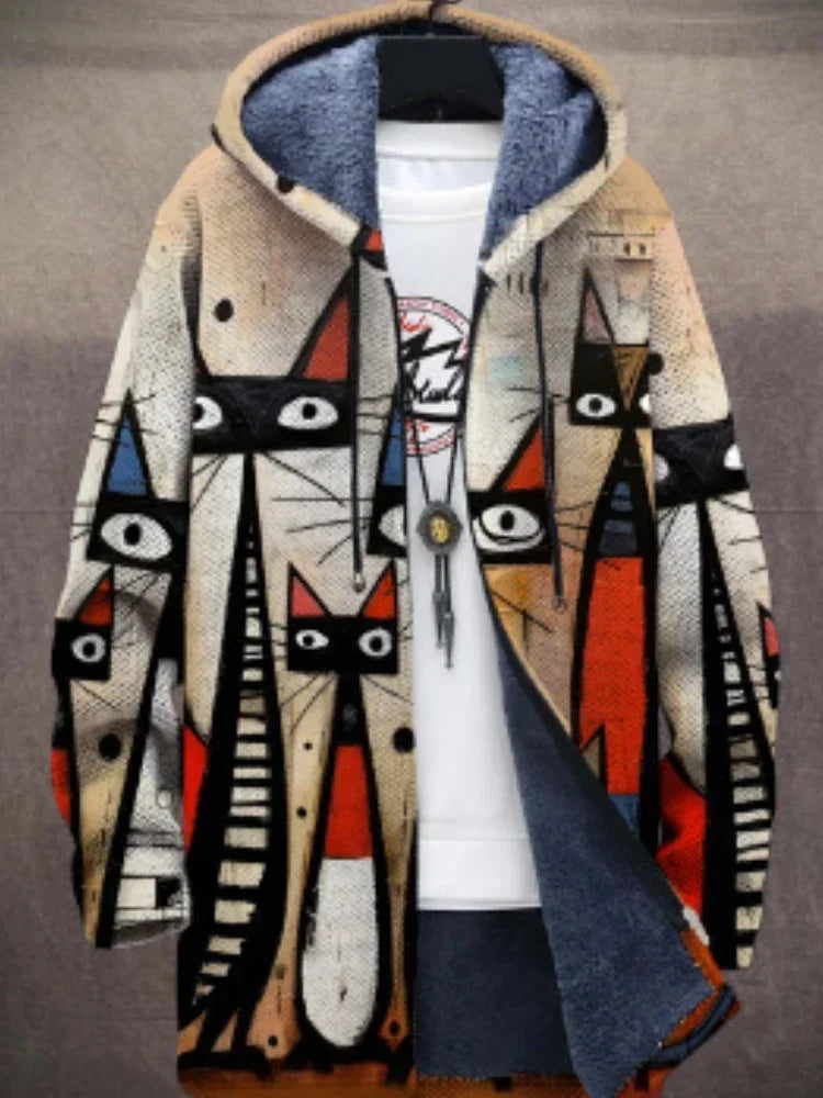 Anna | Artistic Print Coat