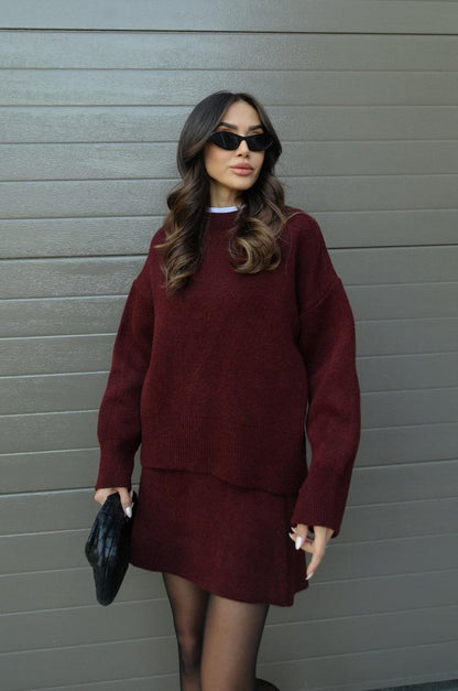 Helena | Knitted Skirt Set