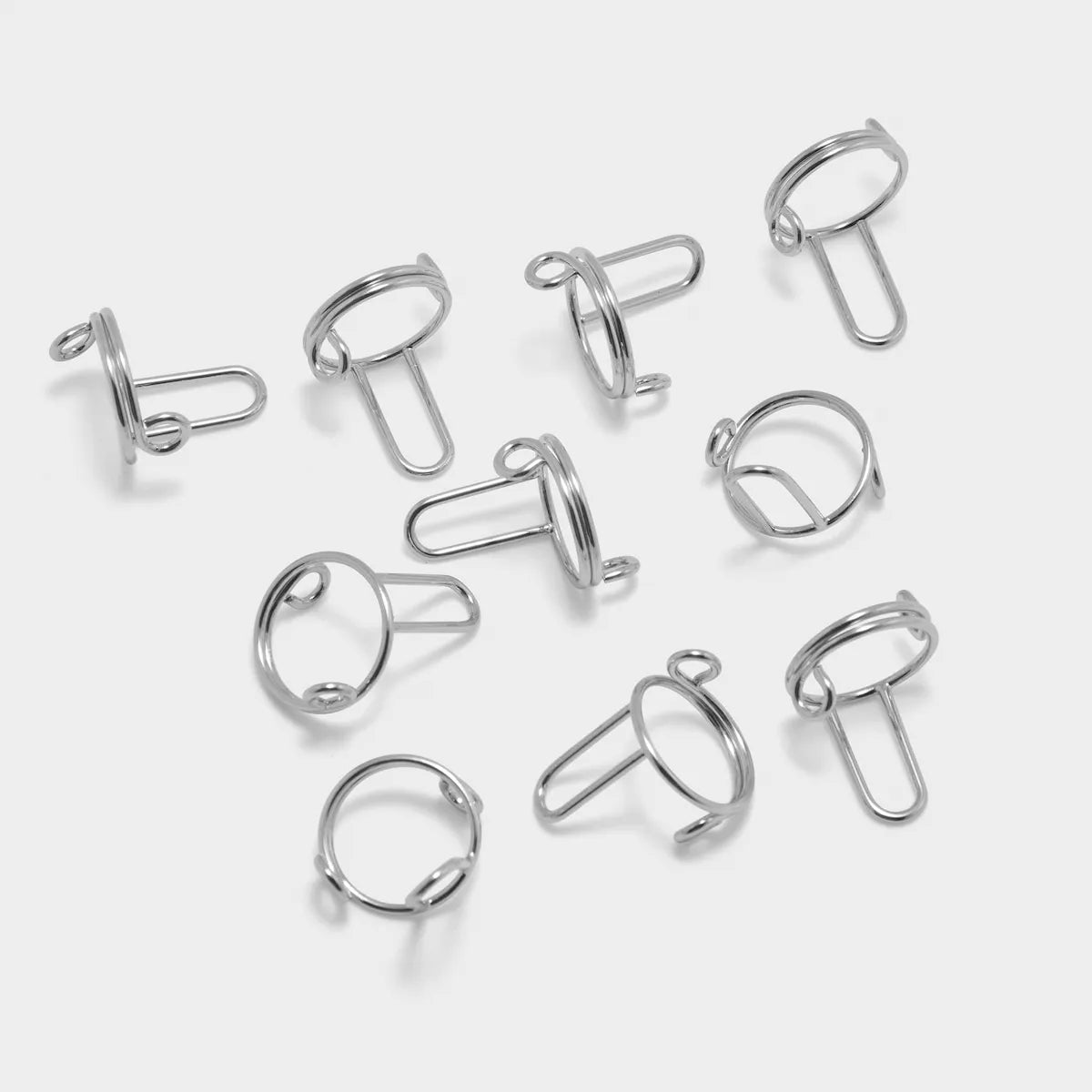 Layla Nail Rings Silver