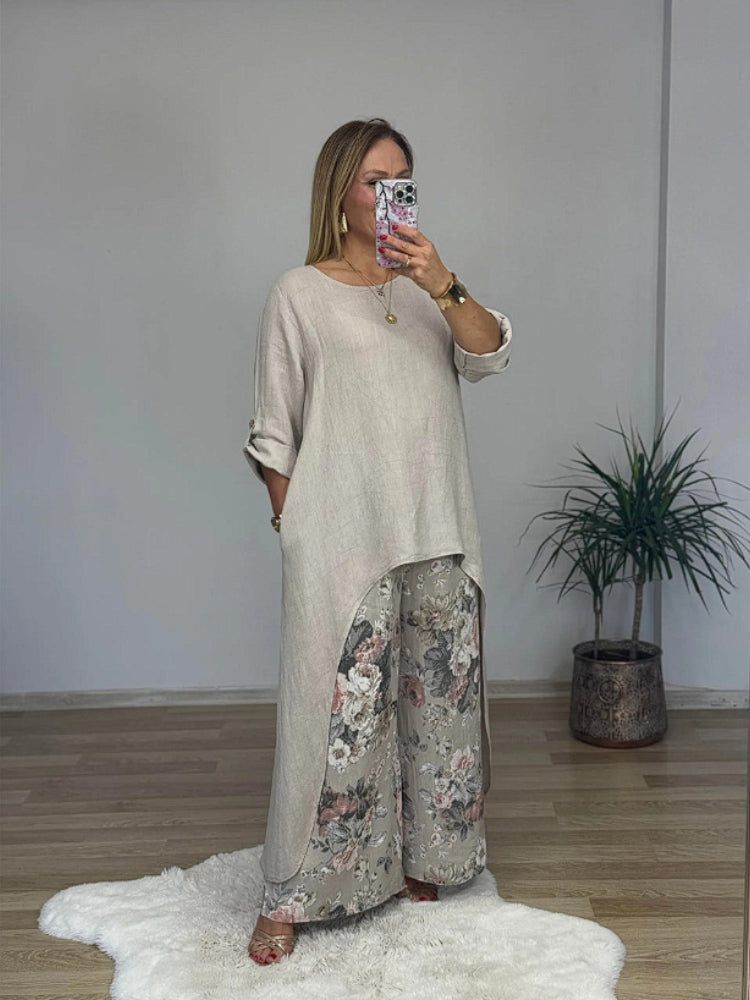 Marie | Casual Cotton and Linen Set