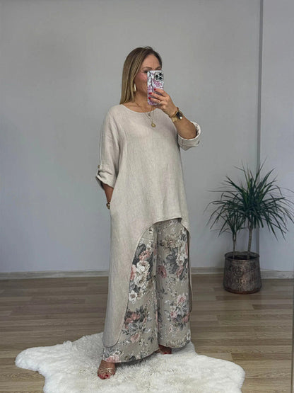 Marie | Casual Cotton and Linen Set