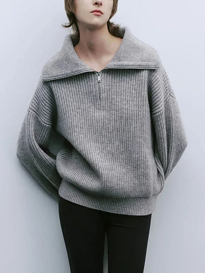 Ava | Zipper Sweater