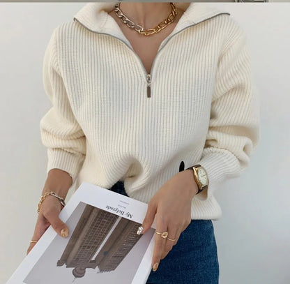 Ava | Zipper Sweater