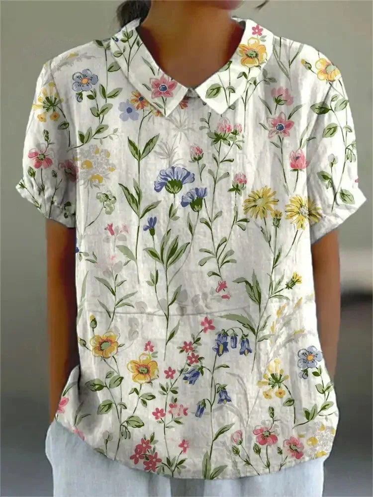 Ragnhild | Floral Blouse