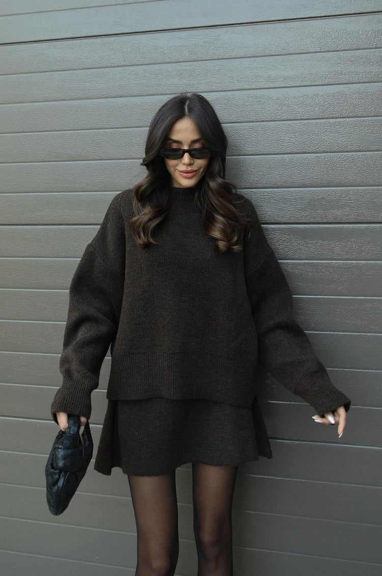 Helena | Knitted Skirt Set