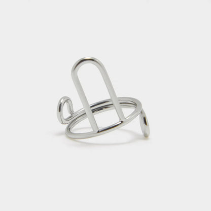 Layla Nail Ring Silver Single