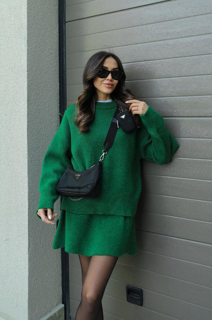 Helena | Knitted Skirt Set